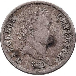 Francie, Napoleon I. - císař, 1804 - 1814, 1815, 1/2 Frank 1808 BB, Strasbourg, KM.680.3, 2.449g,