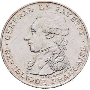 Francie, V.republika, 1959 -, 100 Frank 1987 - generál Lafayette, KM.962 (Ag900),