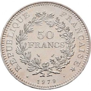 Francie, V.republika, 1959 -, 50 Frank 1979, KM.941.1 (Ag900), 29.935g, nep.hr.,