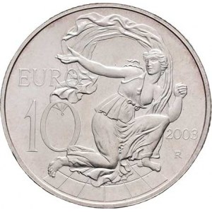 Itálie, republika, 1946 -, 10 Euro 2003 R - personifikace Evropy, KM.258 (Ag925,