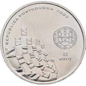 Portugalsko, republika, 1910 -, 8 Euro 2003 - ME ve fotbale 2004, KM.758 (Au500),