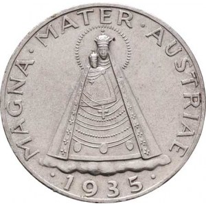 Rakousko, I. republika, 1918 - 1938, 5 Šilink 1935, KM.2853 (Ag835), 14.939g, nep.hr.,
