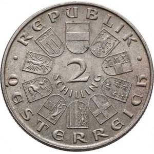 Rakousko, I. republika, 1918 - 1938, 2 Šilink 1930 - Vogelweide, KM.2845 (Ag640), 11.906g,