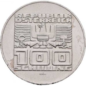Rakousko - II. republika, 1945 -, 100 Šilink 1975 - 50 let měny, KM.2925 (Ag640),