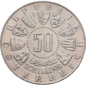 Rakousko - II. republika, 1945 -, 50 Šilink 1963 - 600 let smlouvy s Tyrolskem, KM.2894