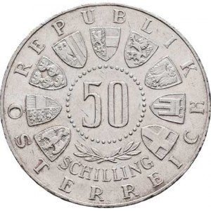 Rakousko - II. republika, 1945 -, 50 Šilink 1964 - ZOH Innsbruck, KM.2896 (Ag900),