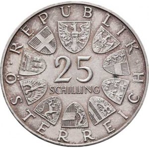 Rakousko - II. republika, 1945 -, 25 Šilink 1971 - Vídeňská burza, KM.2910 (Ag800),