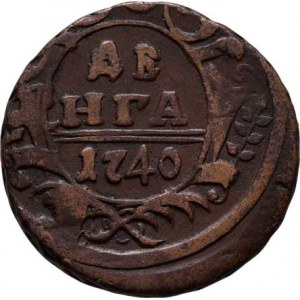 Rusko, Anna, 1730 - 1740, Děnga 1740, Uzd.2453 (VI.A/a), KM.188, 8.502g,