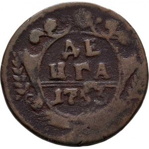 Rusko, Alžběta, 1741 - 1762, Děnga 1753, Uzd.2481 (VI.B/a), KM.188, 7.500g,