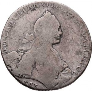 Rusko, Kateřina II. Veliká, 1762 - 1796, Rubl 1766 SPB/AŠ-TI, Petrohrad, Uzd.953 (XIII.B/a),