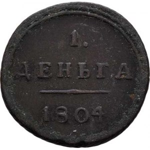 Rusko, Alexandr I., 1801 - 1825, Děnga 1804 KM, Kolyvan, Cr.112.2 (Cu), 4.873g, mírně
