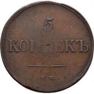 Rusko, Mikuláš I., 1825 - 1855, 5 Kopějka 1835 EM-FCh, Jekatěrinburg, Cr.140.1 (Cu),