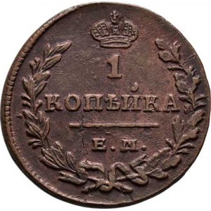 Rusko, Mikuláš I., 1825 - 1855, Kopějka 1830 EM/IK, Jekatěrinburg, Cr.136.1 (měď),