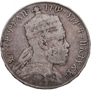 Etiopie, Menelik II., 1889 - 1913, Birr, EE.1889 (= 1897) A, Paříž, KM.5 (Ag835),