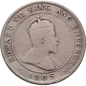 Jamajka, Edward VII., 1901 - 1910, Penny 1905, KM.23 (CuNi, pouze 48.000 ks), 9.052g,