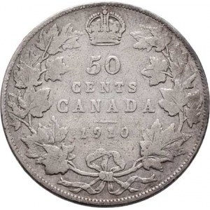 Kanada, Edward VII., 1901 - 1910, 50 Cent 1910, KM.12 (Ag925), 11.358g, dr.hr.,