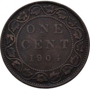 Kanada, Edward VII., 1901 - 1910, Cent 1904, KM.8 (bronz), 5.580g, dr.hr., dr.rysky,