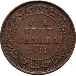 Kanada, George V., 1910 - 1936, Cent 1911, KM.15 (bronz), 5.627g, dr.hr., pěkná