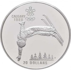Kanada, Elizabeth II., 1952 -, 20 Dolar 1986 - Calgary - lyžařská akrobacie, KM.151