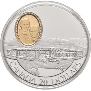 Kanada, Elizabeth II., 1952 -, 20 Dolar 1991 - kanadské letectvo - Silver Dart - do