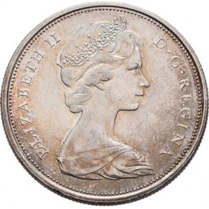 Kanada, Elizabeth II., 1952 -, 50 Cent 1967 - 100 let Kanady - vlk, KM.69 (Ag800),