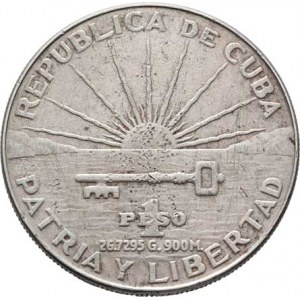 Kuba, republika, 1898 -, Peso 1953 - 100 let narození Jose Martího, KM.29