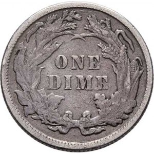 USA, Dime (10 Cent) 1887 - sedící Liberty, KM.A92 (Ag900),