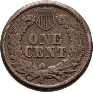USA, Cent 1863 - Indián, KM.90 (CuNi), 4.631g, nep.vady