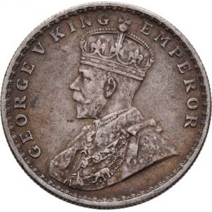 Indie, George V., 1910 - 1936, Rupie 1914, KM.524 (Ag917), 11.670g, nep.hr.,