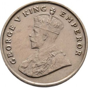 Indie, George V., 1910 - 1936, 8 Annas 1920 - novoražba (CuNi), KM.520, 8.147g,