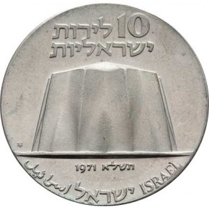Israel, republika, 1948 -, 10 Libra 1971 zn.*, Jeruzalém - 23 let nezávislosti