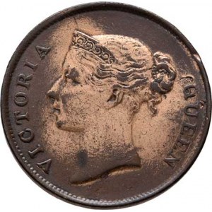 Straits Setlements, Victoria, 1837 - 1901, Cent 1845, KM.3 (bronz), 9.063g, dr.hr., nep.rysky,