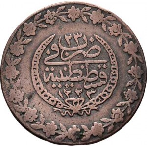Turecko, Mahmud II., 1808 - 1839, 5 Piastr AH.1223, 23.rok vlády (= 1830), KM.591,