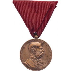 Rakousko - Uhersko, František Josef I., 1848 - 1916, Jubilejní vojenská pamětní medaile 1898, Marko