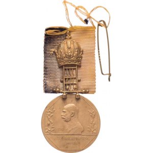 Rakousko - Uhersko, František Josef I., 1848 - 1916, Neoficiál.pam.medaile 1908 - na jubilejní prův