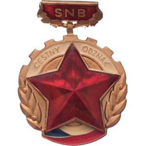 Československo - různé, SNB - čestný odznak - II.typ, Kub.A.5.b, Nesign.,