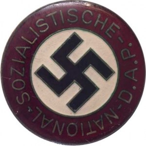 Německo - III.říše, NSDAP - členský odznak, H-H.4008b, Sign.M1/52