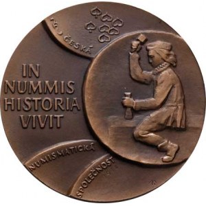 Medaile vydané Českou numismatickou společností, Knobloch - 50.výročí úmrtí Eduarda Fialy 1974 - hl