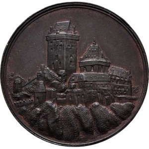 Pátek Karel, 1856 - 1910, Upomínka na návštěvu Karlova Týna b.l. - hrad /