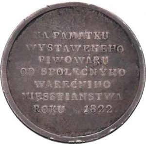 Mladá Boleslav, AR medailka na otevření měšťanského pivovaru 1822 -