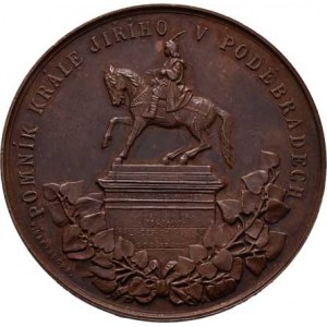 Poděbrady, Šantrůček - odhalení pomníku krále Jiřího 1896 -