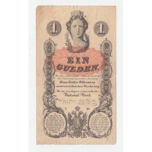 Rakousko, Fr.Josef I., 1848 - 1916, 1 Gulden 1858, Ri.128, Pick.A84 - série Y50