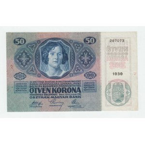 Rakousko, Fr.Josef I., 1848 - 1916, 50 Koruna 1914, Ri.159, Pick.15, BKH.Ru9 - série