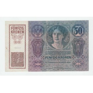 Rakousko, Fr.Josef I., 1848 - 1916, 50 Koruna 1914, Ri.159, Pick.15, BKH.Ru9 - série
