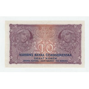 Československo - bankovky Národ. banky Československé, 10 Koruna 1927, série B007, BHK.22d, He.22b,