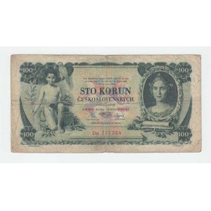Československo - bankovky Národ. banky Československé, 100 Koruna 1931, série Da, BHK.25b, He.25b1,