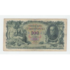 Československo - bankovky Národ. banky Československé, 100 Koruna 1931, série La, BHK.25b, He.25b1,