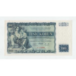 Československo - bankovky Národ. banky Československé, 1000 Koruna 1934, série J, BHK.27, He.27a.s1