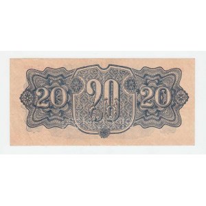 ČSR - Poukázky pro osvobozené území, 1944 - 1945, 20 Koruna 1944, série BE, BHK.58a1, He.63a.s2, do