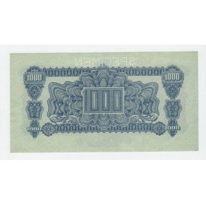 ČSR - Poukázky pro osvobozené území, 1944 - 1945, 1000 Koruna 1944, série AA, BHK.61, He.66a.s1,